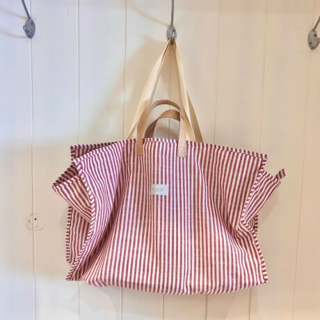 Bolso De Playa Grande Capri Rojo