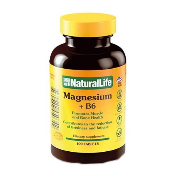 Magnesio + Vitamina B6 x 100 comprimidos – Natural Life Magnesio + Vitamina B6 x 100 comprimidos – Natural Life