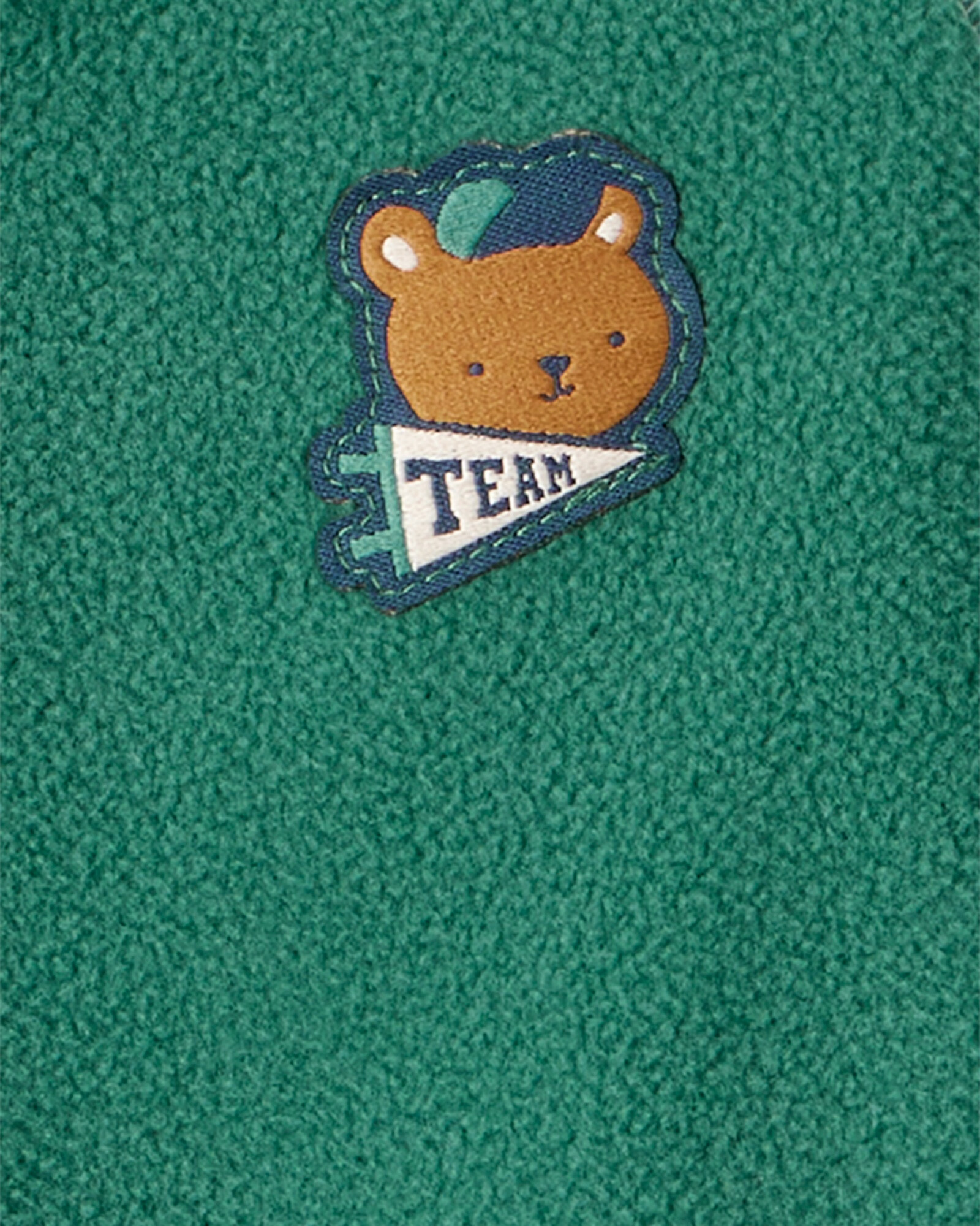 Pijama una pieza de micropolar, con pie, estampa oso Pijama una pieza de micropolar, con pie, estampa oso