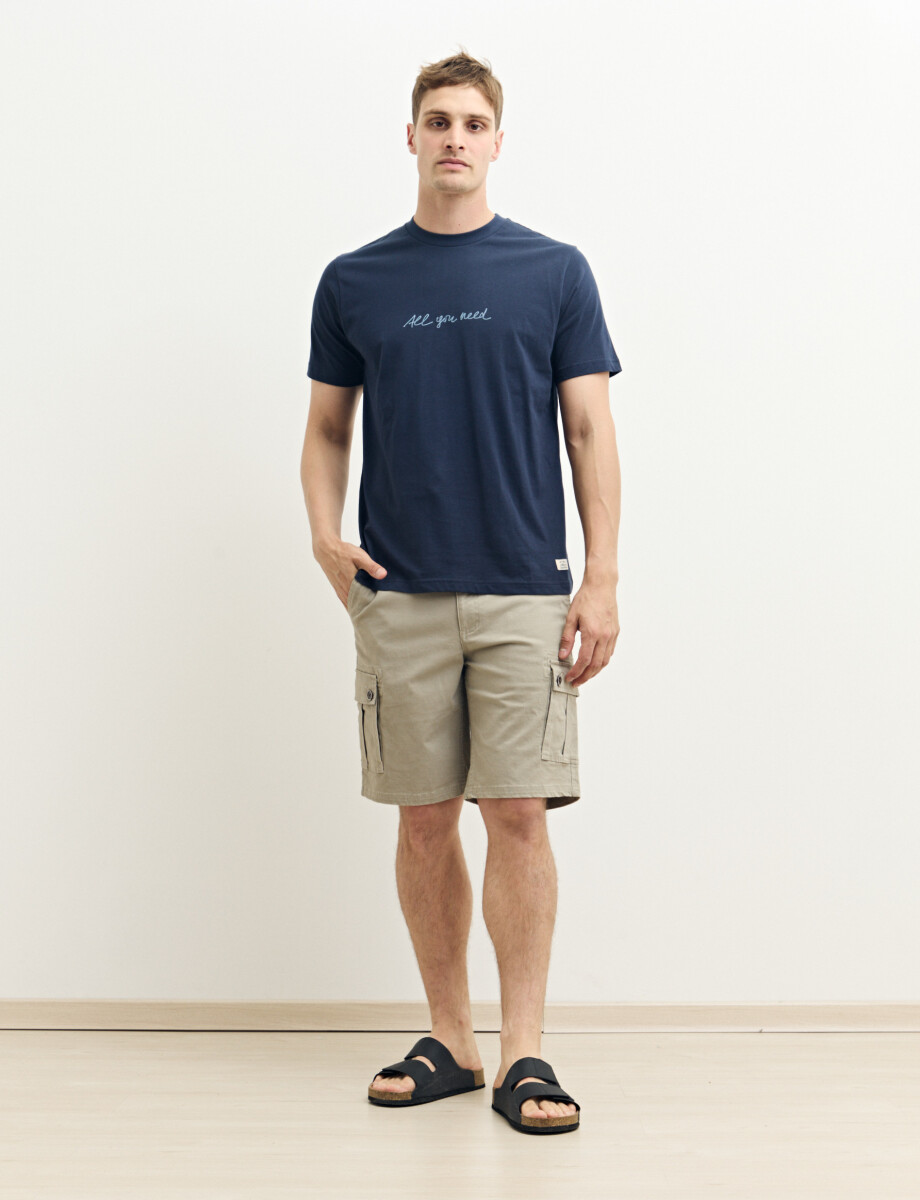 520311 T-SHIRT HARRY Azul Oscuro