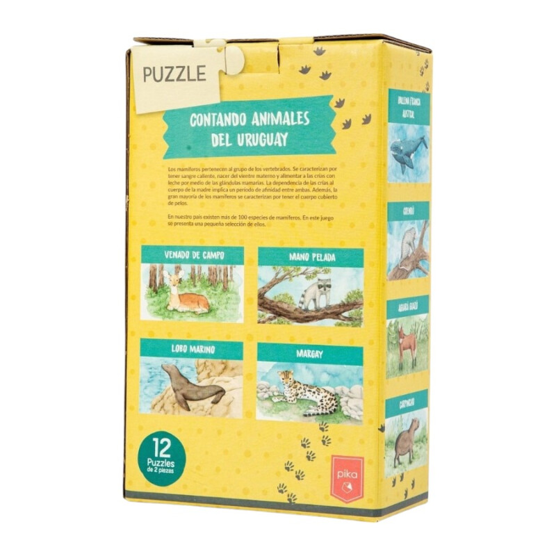 Puzzle Contando Animales del Uruguay Pika Puzzle Contando Animales del Uruguay Pika