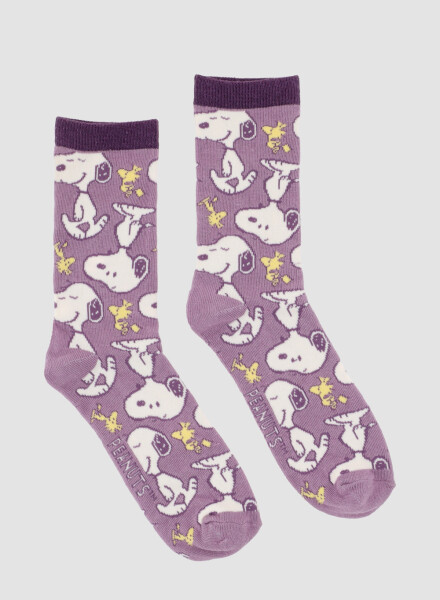 Medias individuales dama media caña snoopy Variante 26