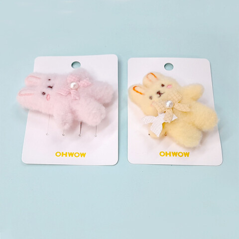 Pinza para cabello felpudita 2 colores Pinza Para Cabello Felpudita 2 Colores