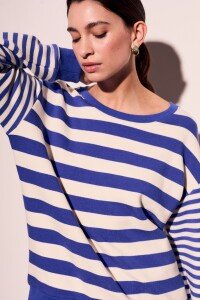 Sweater Rayado Multi Azul Francia