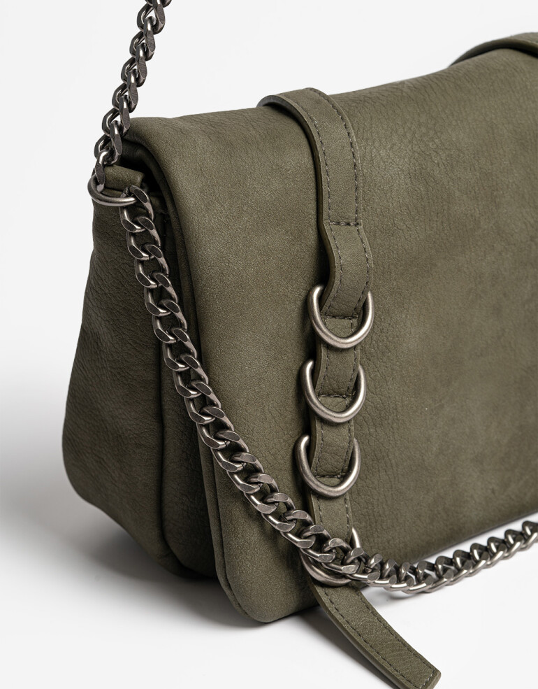 Bandoleras Bandolera Oliva Con Cadenas - Verde Oliva