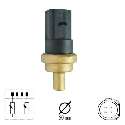 BULBO DE TEMPERATURA DE TEMPERATURA GOL G5 / FOX / SURAN / POLO 04/06 4 PATAS Bulbo De Temperatura De Temperatura Gol G5 / Fox / Suran / Polo 04/06 4 Patas