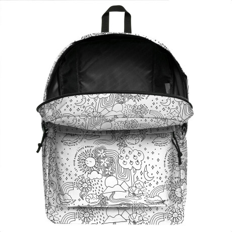 Mochila Jansport Cross Town 26 L Original Unisex Blanco Con Figuras