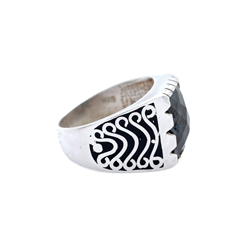 Anillo Mesa-Plata 925-Piedra Onix-AN3337 conpiedra