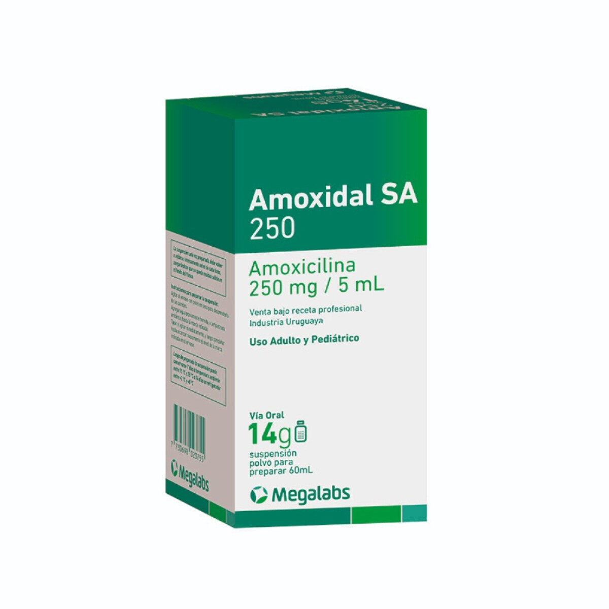 Amoxidal SA 250mg 60ml 