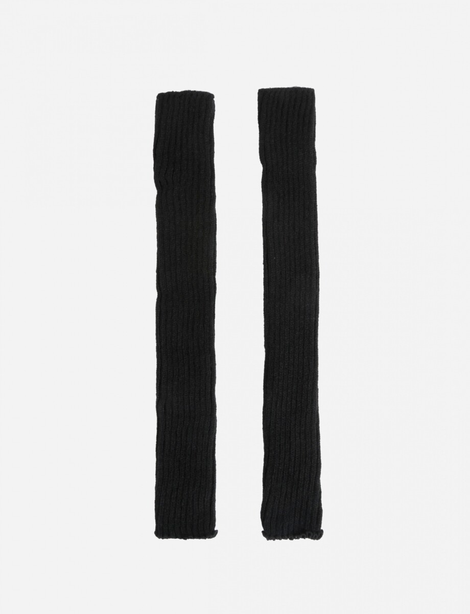 Medias calentadores rib - negro 