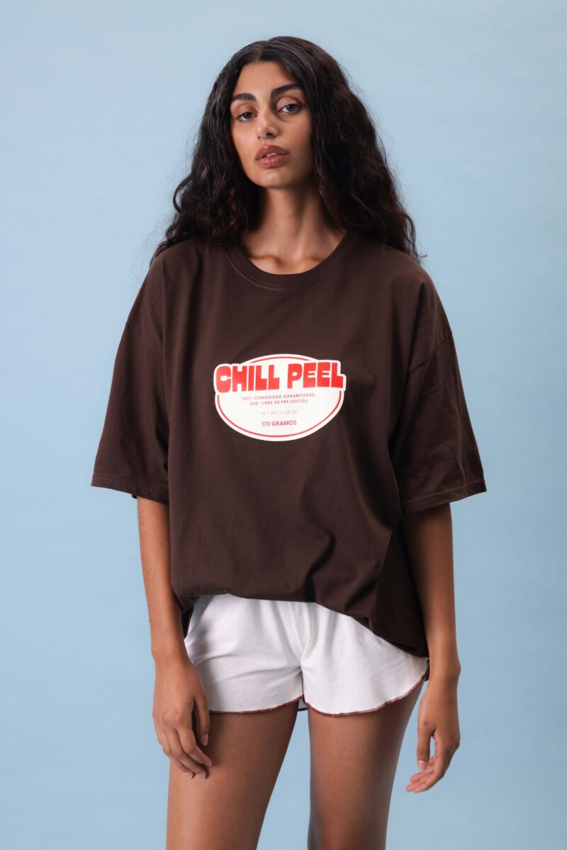 Remera Chill Peel Marrón