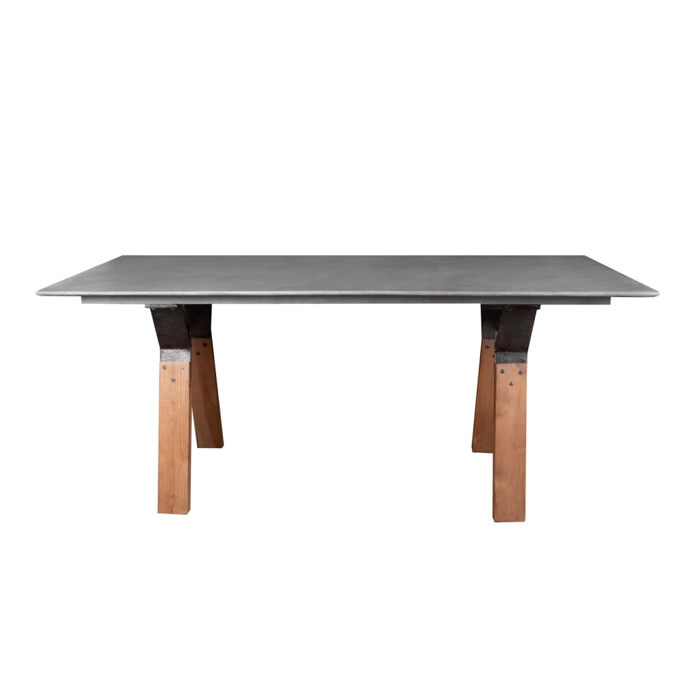 MESA DE COMEDOR CONCRETO GRIS CEMENTO
