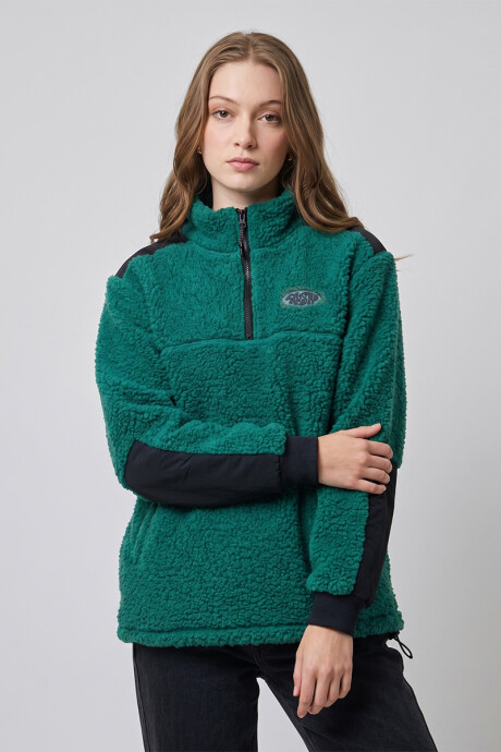 CANGURO S/C ELLES ( SHERPA ) RUSTY Verde