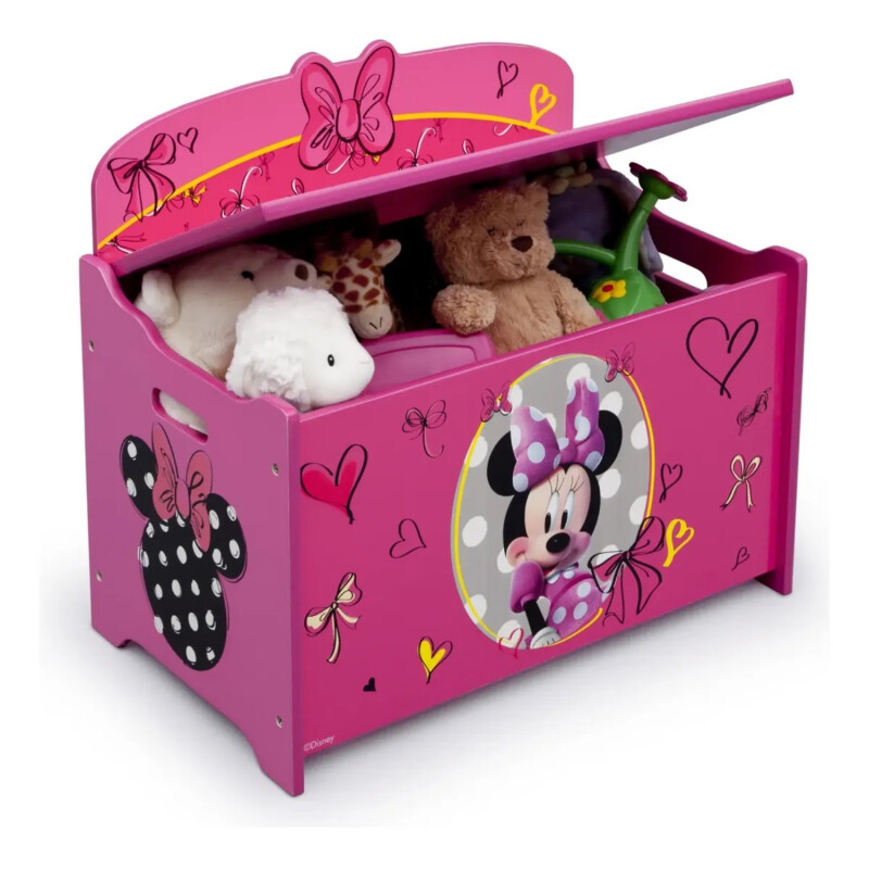 Baúl en madera Infantil para juguetes Disney Minnie Mouse Baúl en madera Infantil para juguetes Disney Minnie Mouse