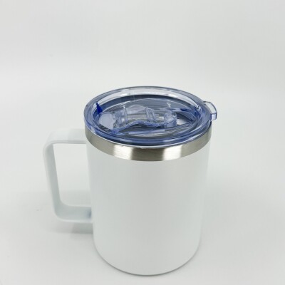 Taza térmica de acero inoxidable Blanco