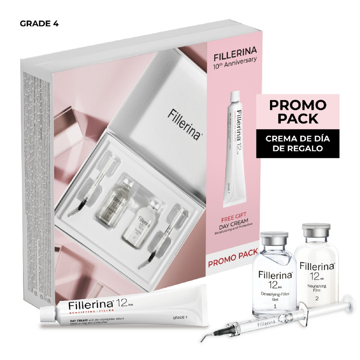 Tratamiento Fillerina 12HA Grado 4 30ml + Crema Facial 50ml 2 Unidades 