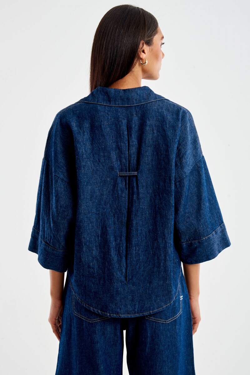 CAMISA DENIM Azul