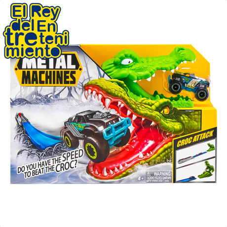 Pista Lanzador Hot Attack C/ Vehículo Metal Machines Coco