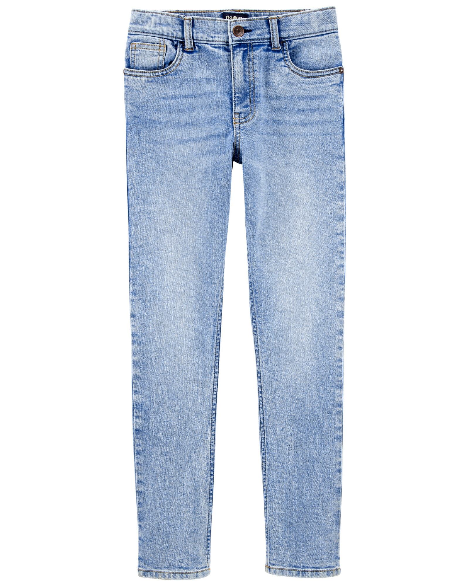Pantalón de jean ajustado extra largo Sin color