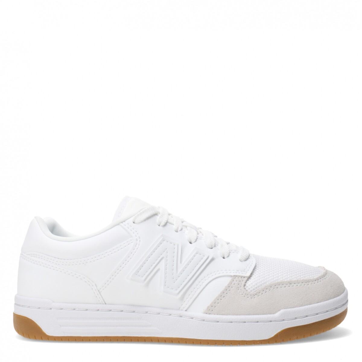 Championes de Hombre New Balance 480 New Balance - Blanco - Gris 