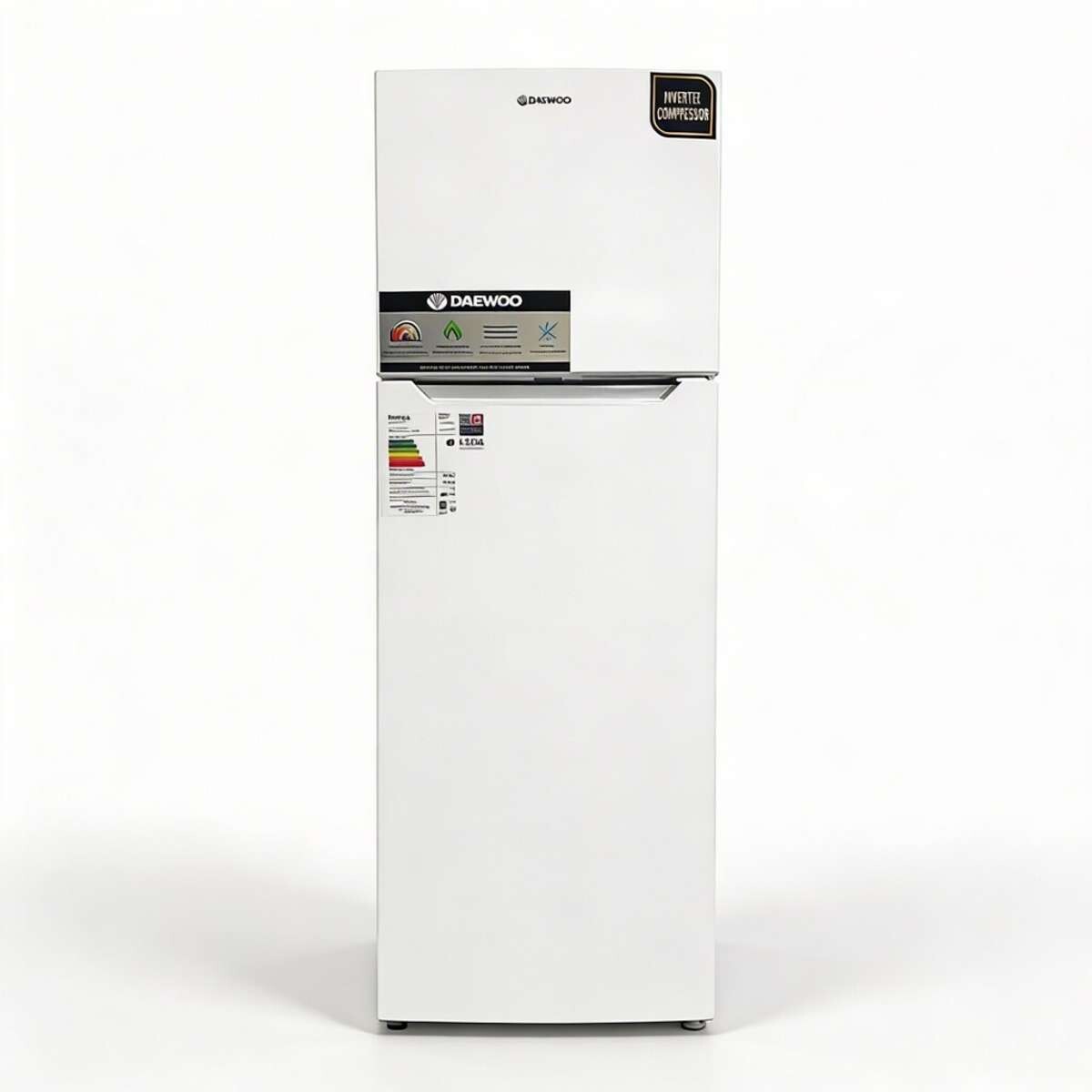 Heladera con freezer Daewoo Inverter No Frost - Color blanco 