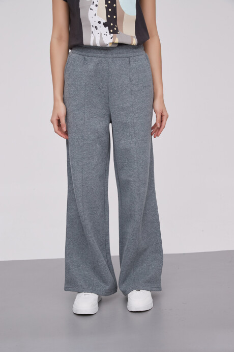 Pantalon Liston Gris Melange Medio