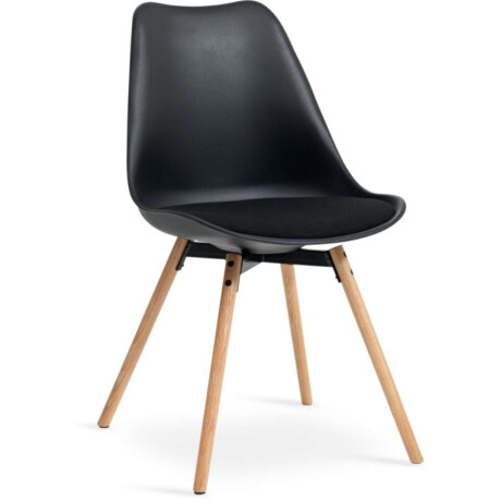 Silla De Comedor Kastrup Negro/Roble