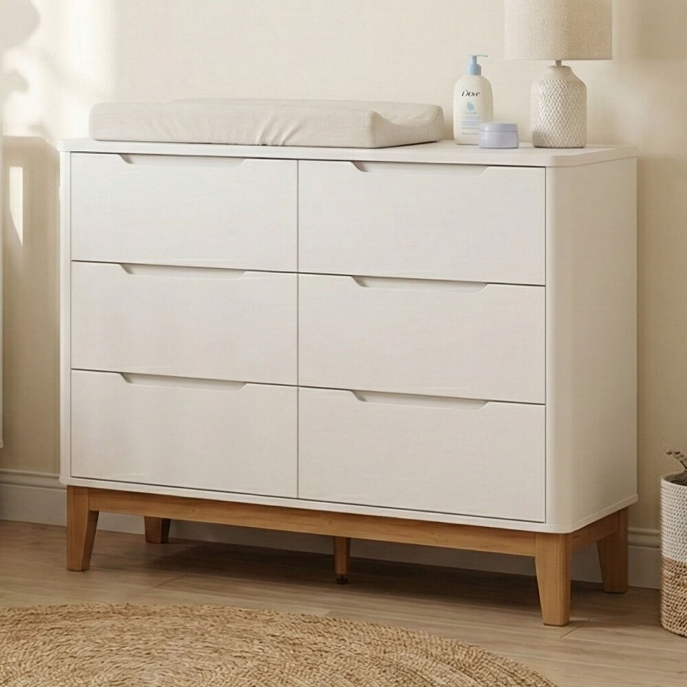 Cómoda 6 Cajones Infantil - Boom Blanco