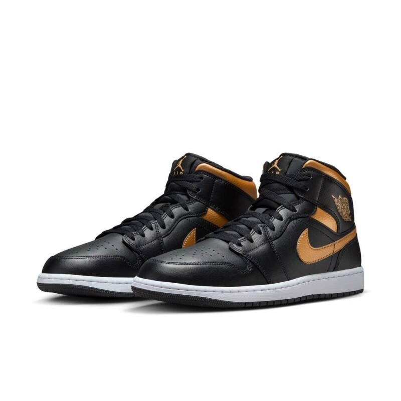 Zapatillas Air Jordan 1 Mid de Hombre Negro