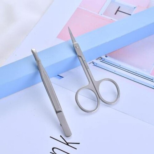 Kit Para Cejas - Pinza Y Tijera Kit Para Cejas - Pinza Y Tijera