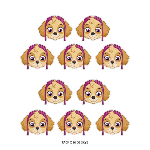 Cotillón Antifaz x 10 Paw Patrol Diseño Surtido U