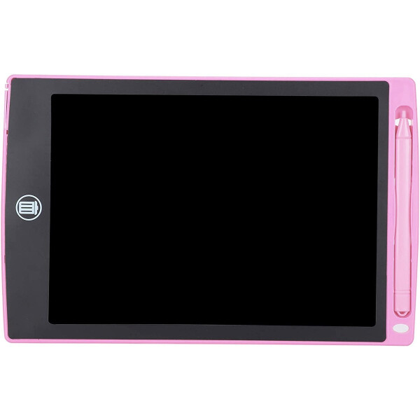 Pizarra Mágica Infantil Automática Led 12 Pulgadas c/ lápiz Variante Color Rosa Claro