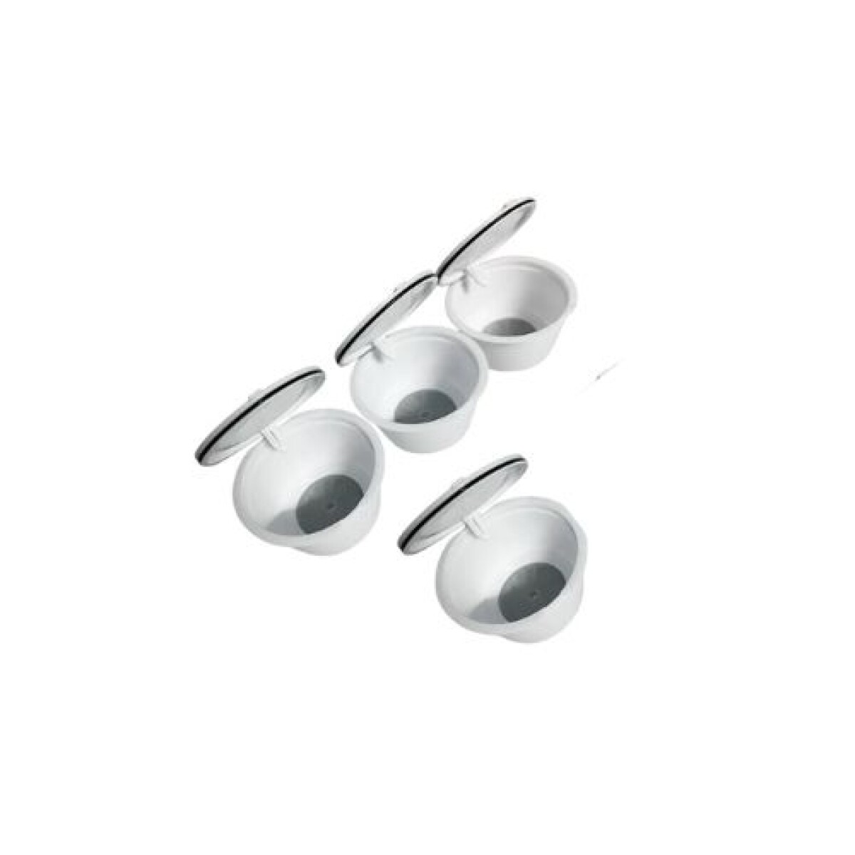 Pack X4 Cápsulas de Café Ecológicas Reutilizables 50ML - BLANCO 