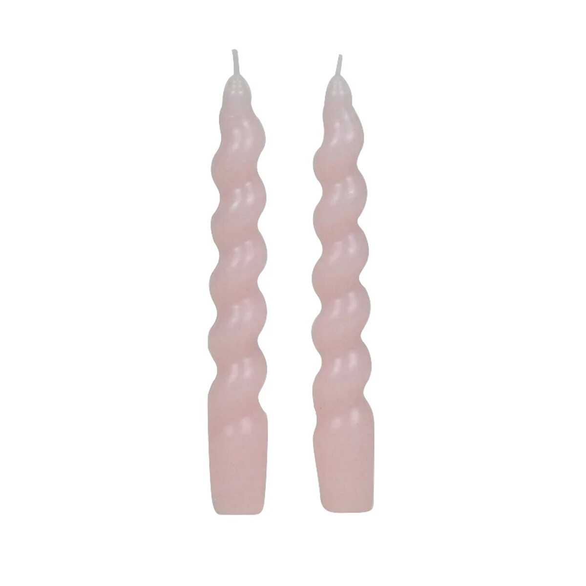 Set de 2 velas torneadas largas - Rosada 