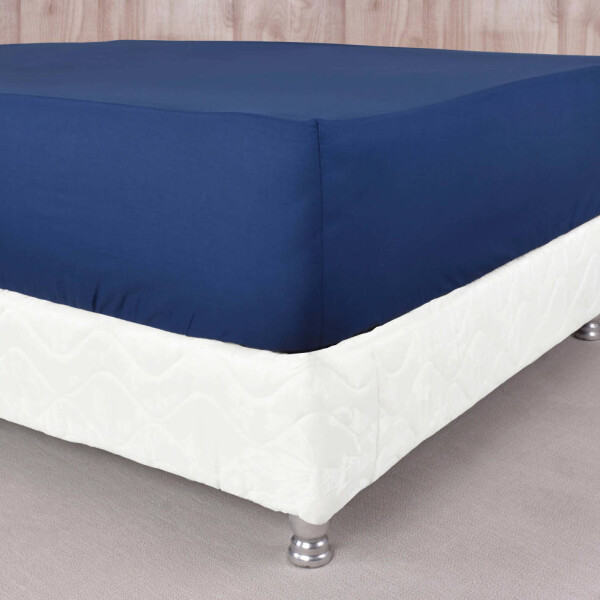 Sábana ajustable 200 hilos Basic Color Azul (Altura del Colchón: 30 cm) King