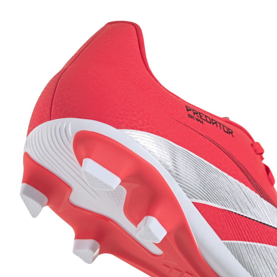 Championes de Hombre Adidas Fútbol 11 Predator FG Rojo - Blanco - Negro