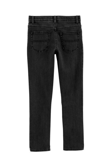 Pantalón de jean clásico, negro. Talles 4-14 Sin color