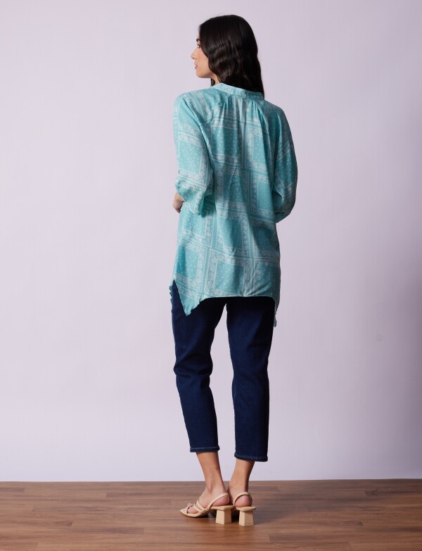 Blusa Picos VERDE AGUA