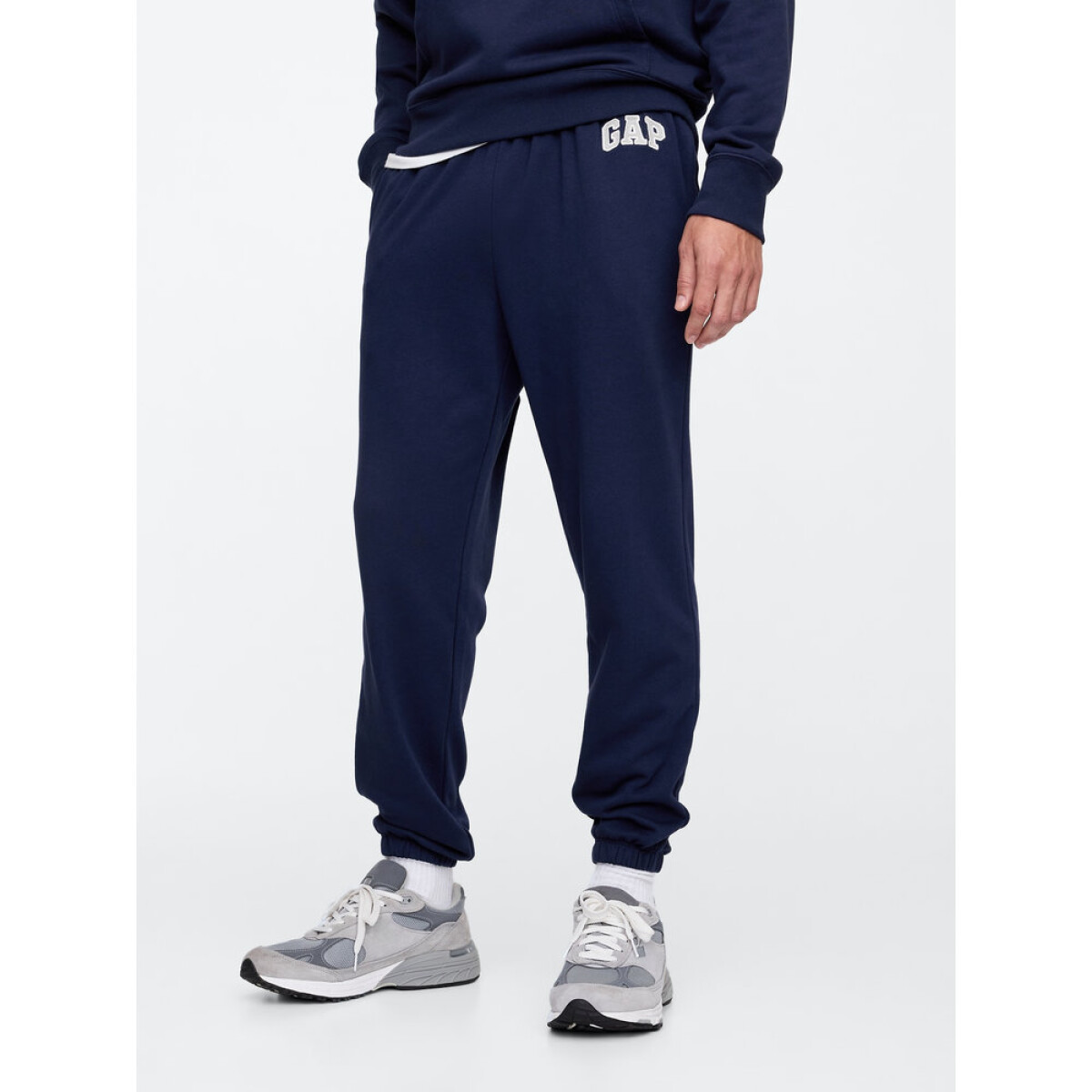 V-FRCH FT HERITAGE LOGO JOGGER B85 CHARCOAL HEATHER XXL - TAPESTRY NAVY V2 