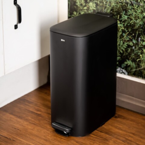 Tacho cesto de basura acero inoxidable 30L Rectangular con tapa a pedal Tacho cesto de basura acero inoxidable 30L Rectangular con tapa a pedal