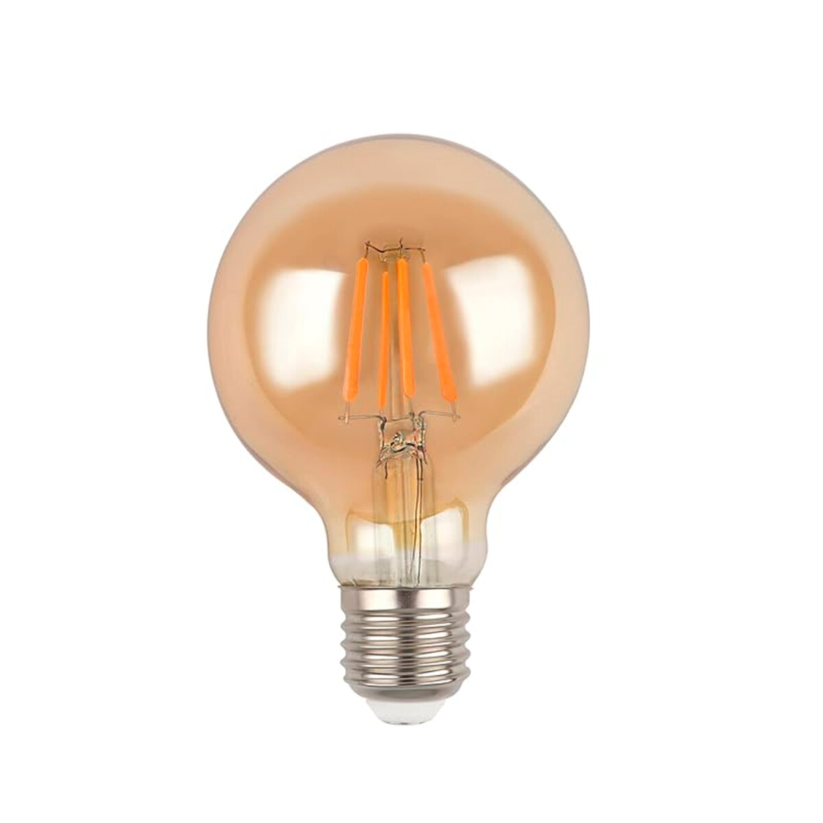 Lámpara Filamento LED Ambar Globo G80 4W E27 