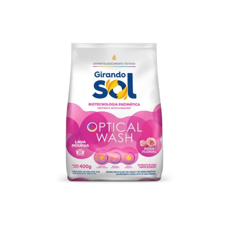 DETERGENTE POLVO P/ROPA GIRANDO SOL 400 G ROSA DETERGENTE POLVO P/ROPA GIRANDO SOL 400 G ROSA