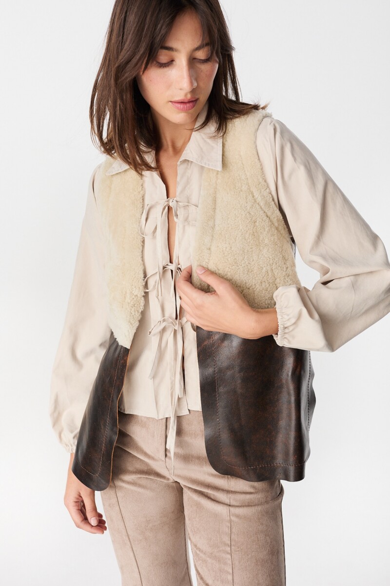 Chaleco Leather Bobby Crudo