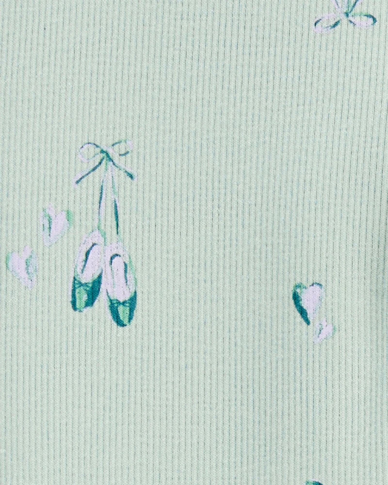 Calza de algodón acanalado, diseño zapatillas de ballet Calza de algodón acanalado, diseño zapatillas de ballet