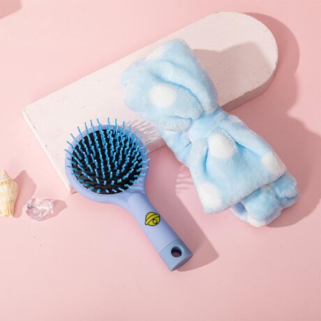 Set De Peinado Moña Celeste