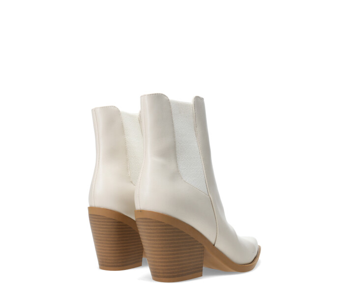 Bota GEMINI en punta Off White