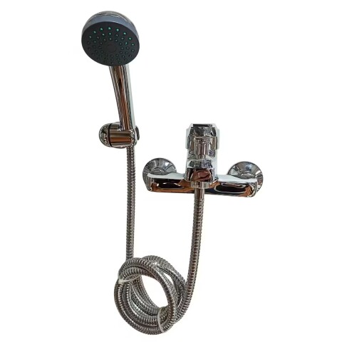 Grifería de ducha Monocomando exterior con transferencia Match cromado brillante Grifería De Ducha Monocomando Exterior Con Transferencia Match Cromado Brillante