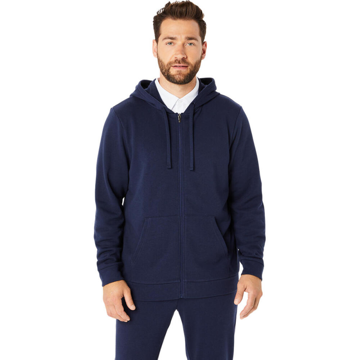 Casaca Training Sweat Full Zip Hombre - Midnight 
