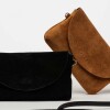 Mini Bag Viena En Cuero Gamuza Negro