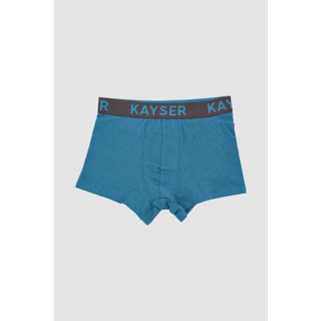 94.05 boxer juvenil algodon elasticado Verde petroleo